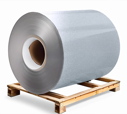 Сталь оцинкованная 0,7х1250х3000 мм RAL 9023 серебро искрящееся Грунт обр.стороны / защ.пленка