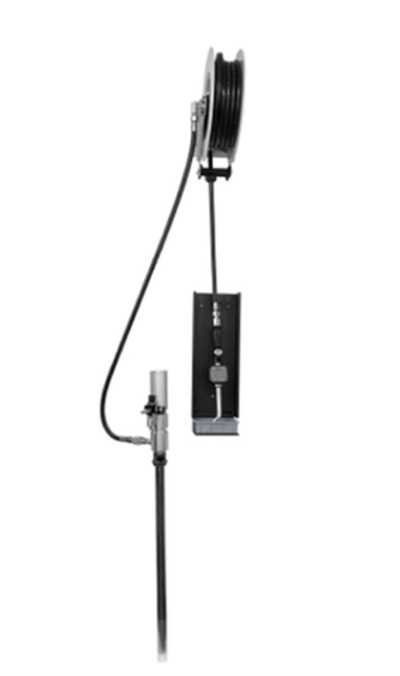 WDK-892415 Насос для бочек 5:1 с настенной катушкой высокого давления (15 м) и цифровым расходомером