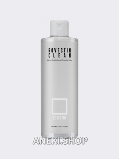Жидкость для снятия макияжа 400 мл Clean Marine Micellar Deep Cleansing Water ROVECTIN