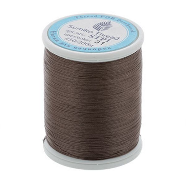 Нитки для пэчворка SumikoThread 200 м, (219 ярд), 31 т.серый