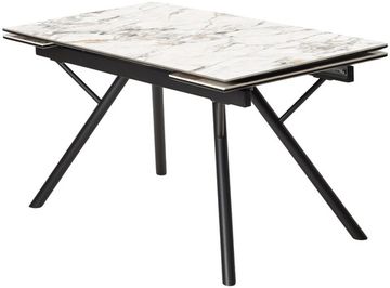 Стол ЛИБЕРТИ 180 Cold Jade, керамика / Черный каркас