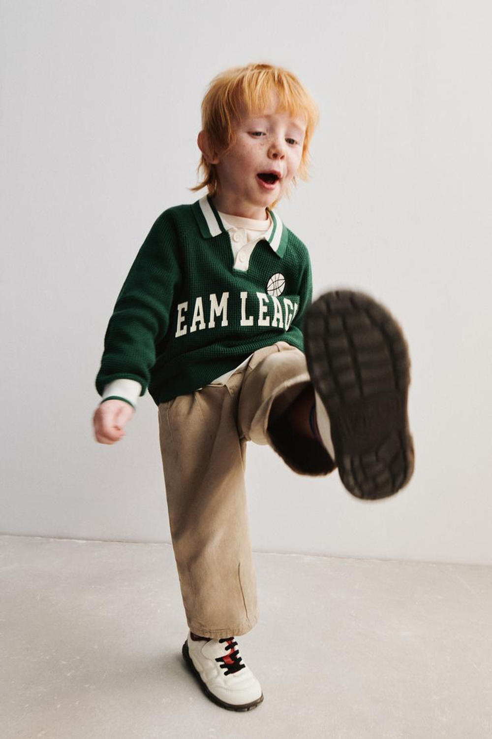 ZARA БРЮКИ BAGGY ИЗ САРЖИ, РЫЖЕВАТО-КОРИЧНЕВЫЙ