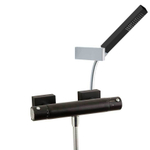 Смеситель термостатический для душа с душевым комплектом AROLA 263402KNM чёрный