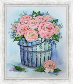 "Розы в ведерке"-РТ-166 вышивка