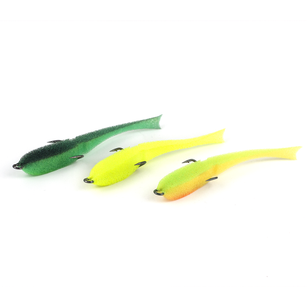 Поролоновая рыбка Slim "Волжские джиги" 135мм (3шт/уп)