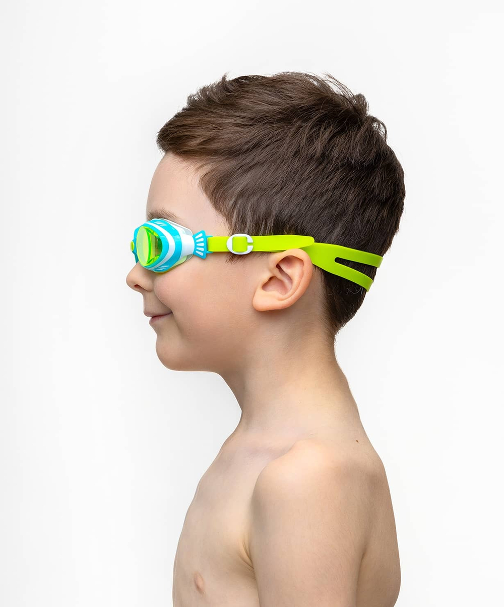 Очки для плавания Poseidon Blue/Lime, детский