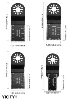 YICTIY Насадки для реноватора, набор 24шт. полотно пильное