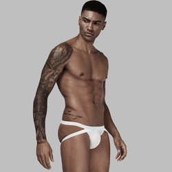 Мужские трусы джоки белые PUMP! PU043-1