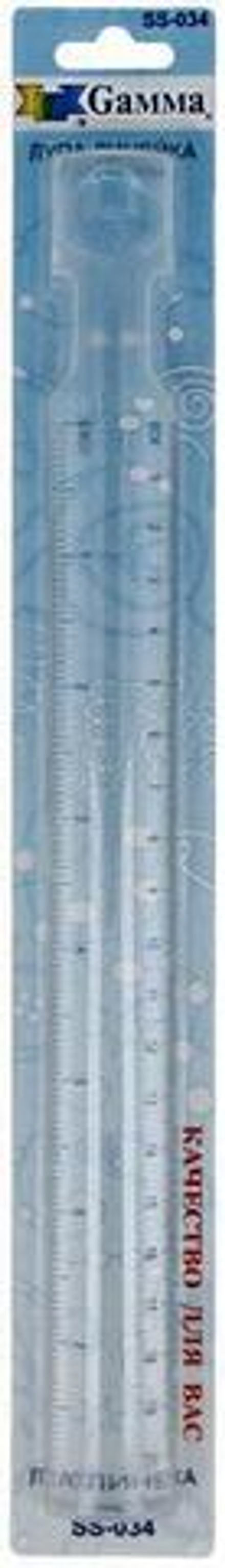 "Gamma"   лупа-линейка   SS-034   20 см  в блистере