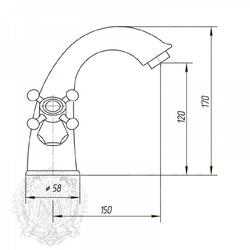 Смеситель для раковины  Migliore Prestige ML.PRS-734 схема