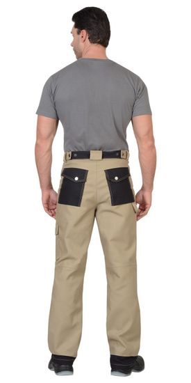 Брюки "Сириус-Вест-Ворк" (бежевый/черный)