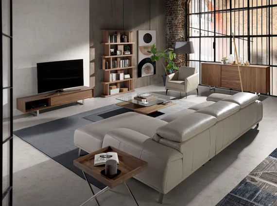 Журнальный столик Angel Cerda 2017, 100х100 см, стекло, орех