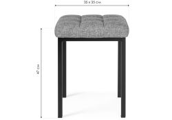 Табурет Байя кожзам d1 / черный матовый