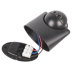 Датчик движения ЭРА MD 03 настенный инфракрасный 1200 Вт угол 180° IP44 черный | Датчики движения