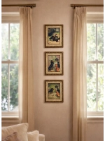 Набор из трех мини-картин для интерьера