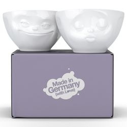 Набор чаш Grinning & Kissing, 200 мл, белый, 2 шт.