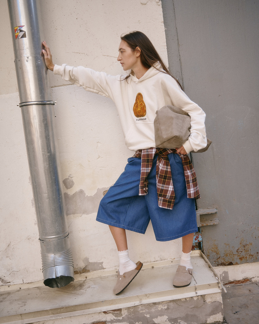 Baggy Bermuda Shorts Denim Blue