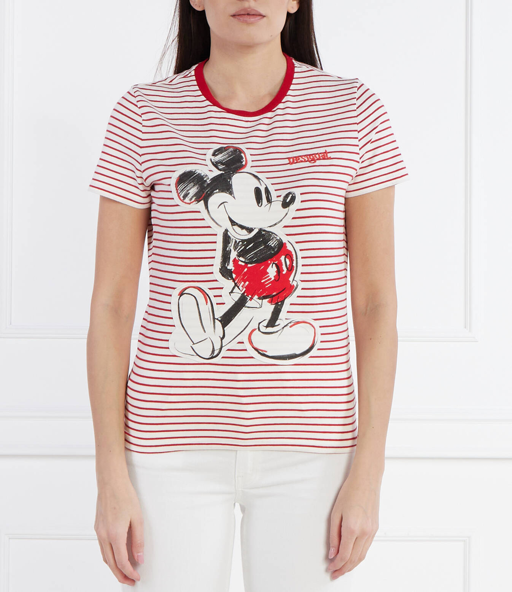 Футболка DESIGUAL X MICKEY MOUSE Desigual - красный(24SWTK77)