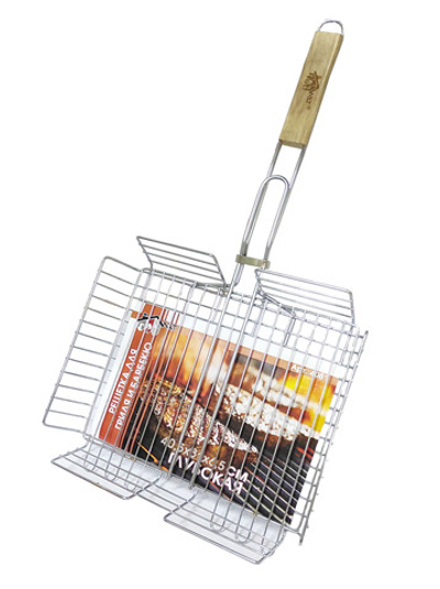 Решетка для гриля и барбекю (глубокая 40,5х31х6,5)