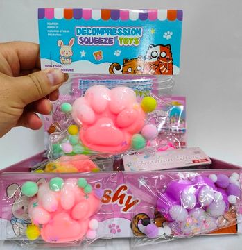 Антистресс Сквиш Лапка цветная 7см в ассортименте