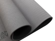 Коврик для йоги и фитнеса 185 х 80 см толщина 8 мм TPE серый