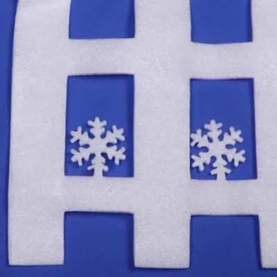 Украшение новогоднее «Забор со сказочными снежинками» 57*33 см