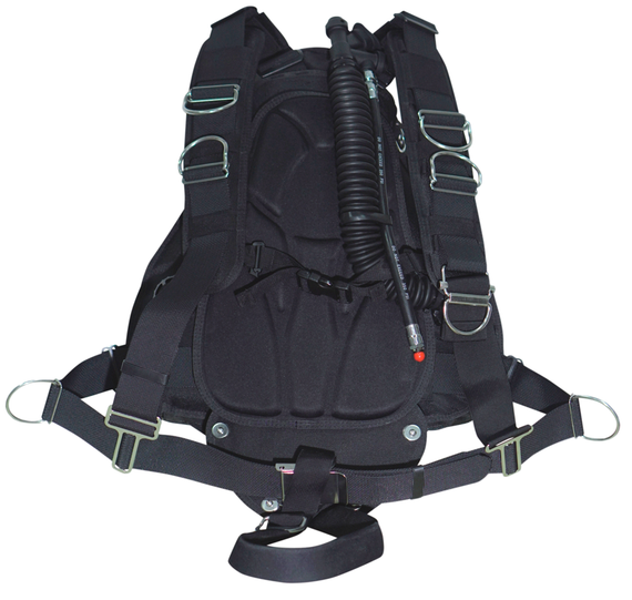 Подвесная система Sopras Sub с крылом для конфигурации Sidemount Rec черный