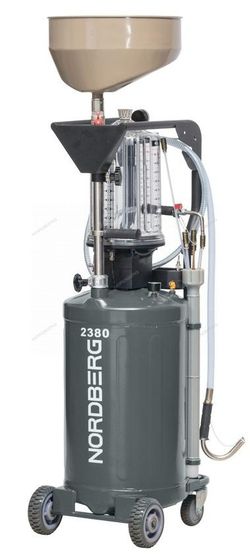 NORDBERG (2380G) Установка для сбора масла пневматическая, 80 л, серая