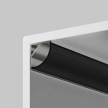 Рассеиватель для профиля дуга 2м 16×16 ALM-1616R-B-DF-2M 642027 черный Maytoni