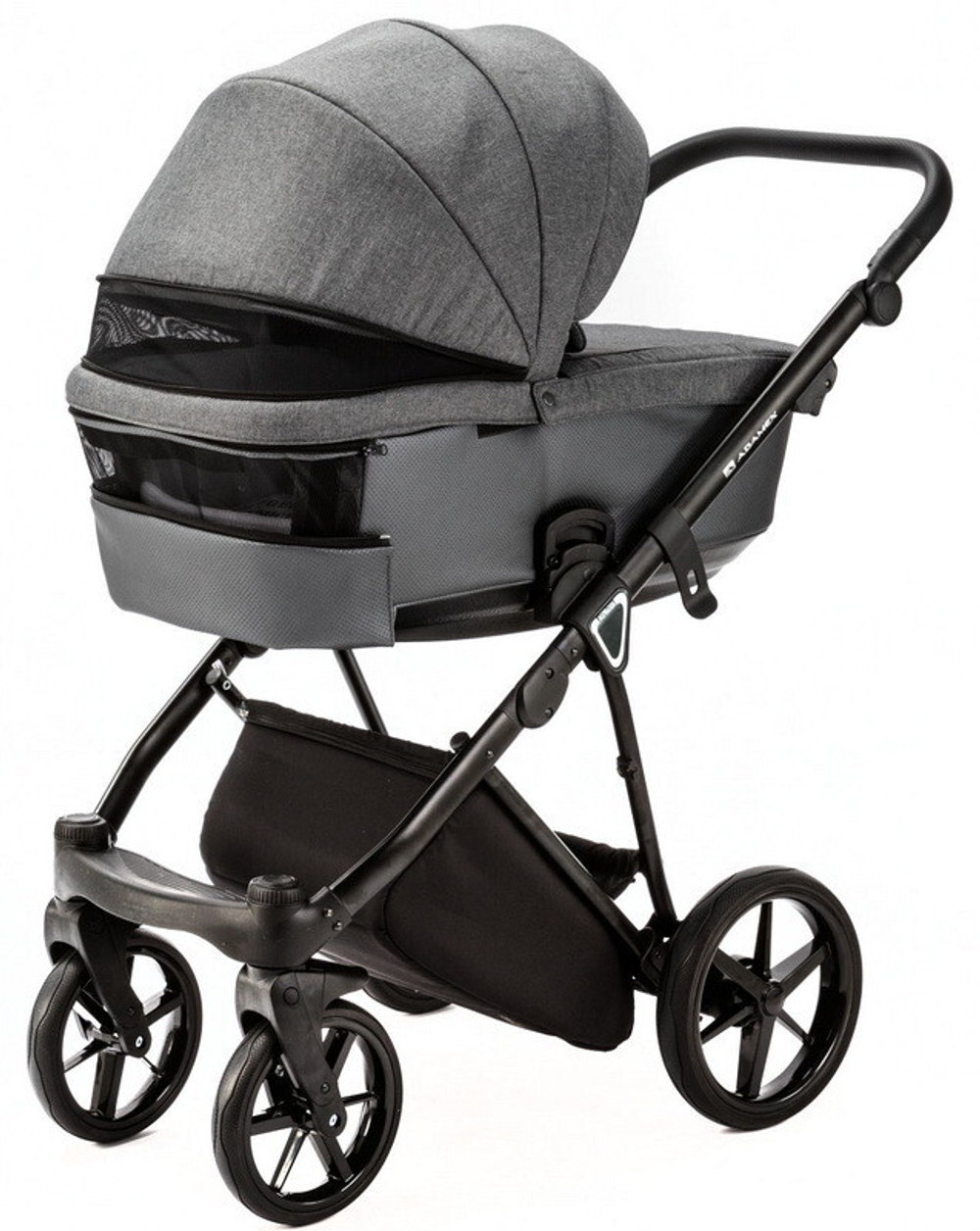 Детская коляска Adamex Belissa 3 в 1 B-PS34 (Т.СЕР.ТК+ГРАФИТ ПЕРЛ.ПЕРФ.КОЖА)