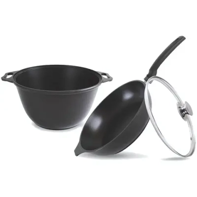 Набор кухонной посуды №10 с антипригарным покрытием «Традиция» (к41а, с246а)