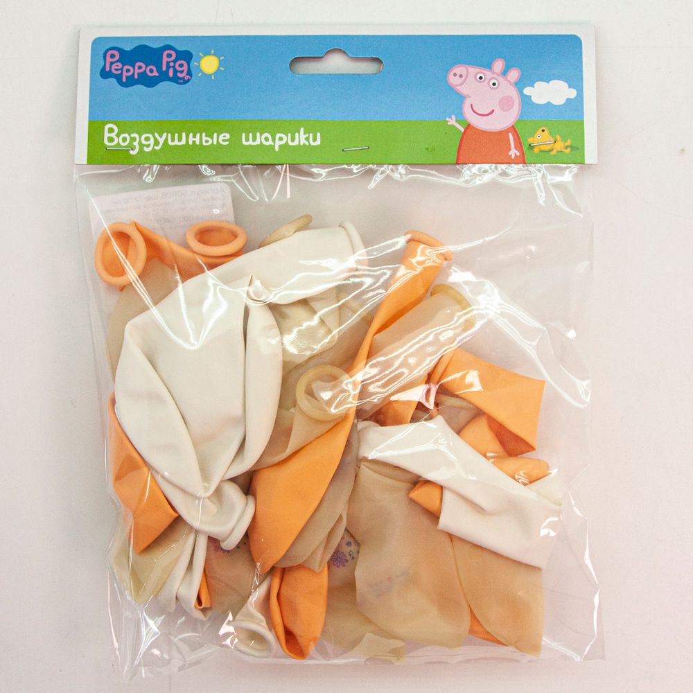 Шар (12"/30 см) Свинка Пеппа, Принцесса-Волшебница, Ассорти, пастель, 1 ст 25 шт.