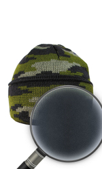 Шапка 3х нитка зел.КМФ с отворотом на флисе