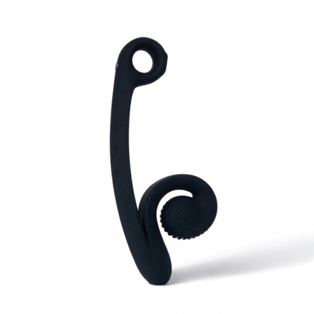 Вибратор для двойной стимуляции SVibe Snail CURVE черный