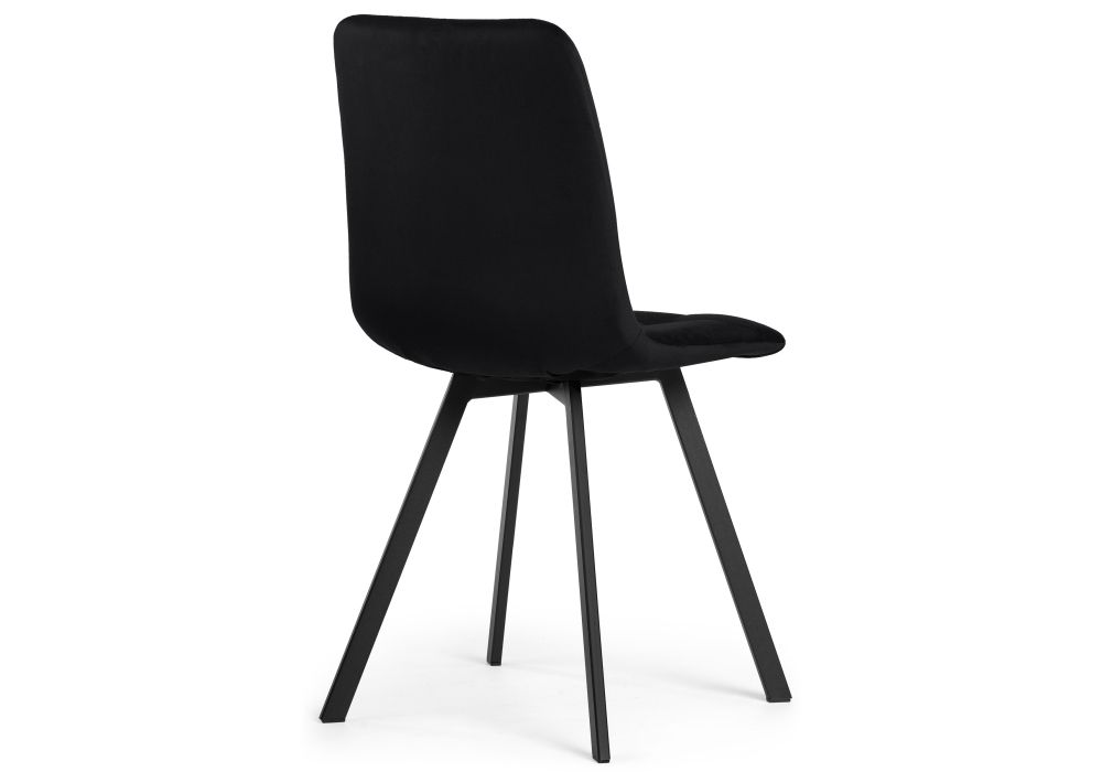 Стул на металлокаркасе Чилли П черный велюр / черный