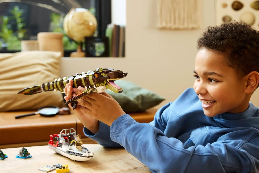 Конструктор LEGO Jurassic World 76974 Миссия на лодке с мозазавром
