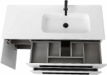 Тумба с раковиной Cezares ECO-CER-N 120 ECO-CER-N-1200-2C-1A-SO-BL белая глянцевая