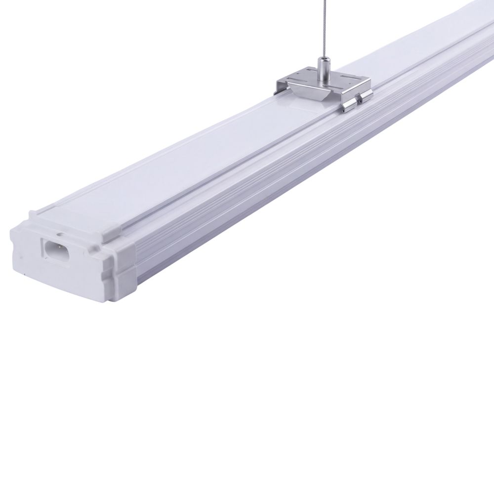 ULO-K21A 40W-5000K-L125-K IP65 WHITE Светильник линейный светодиодный подвесной. Белый свет 5000K. 4400Лм. 1250х84х44мм. Корпус белый. TM Uniel