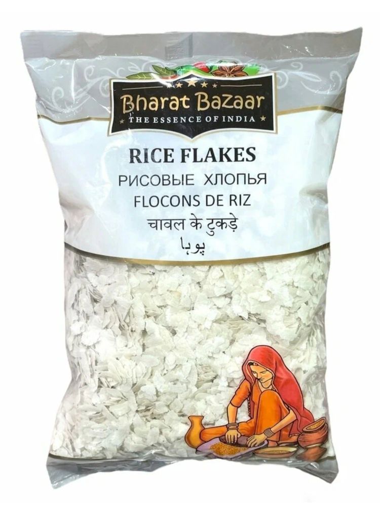 Рисовые хлопья Bharat Bazaar Rice Flakes 300 г, 2 шт