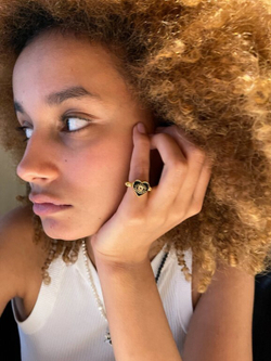 MANIOVICH Evil Eye Pinky Ring Gold