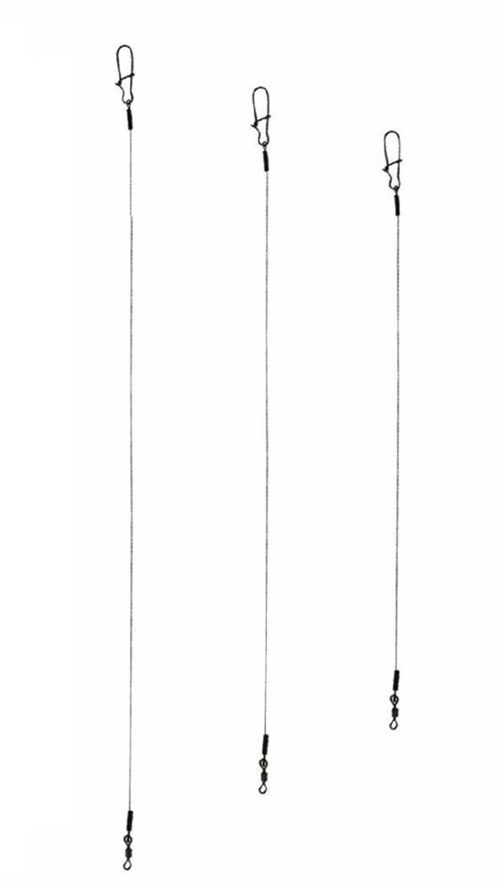 Поводки для рыбалкм титан 20,0кг 15-20-25см (2упк. по 21шт.)