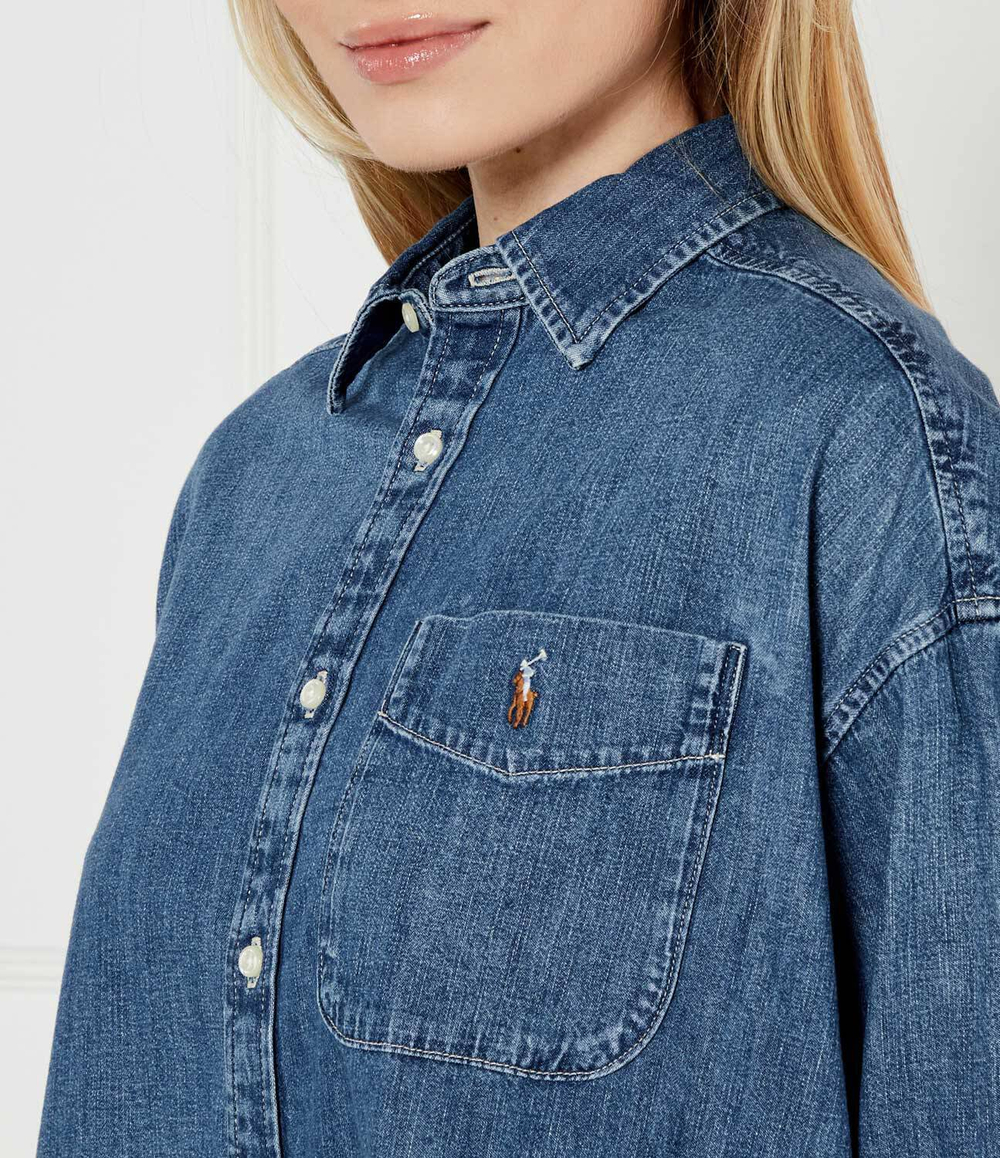 Джинсовая рубашка POLO RALPH LAUREN - голубой(211969398)
