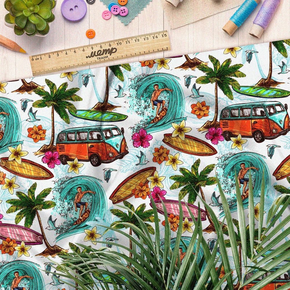 Ткань шелк Армани пляж и сервинг