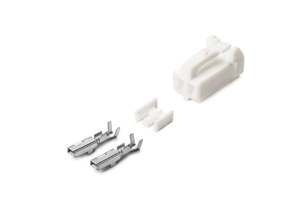 Разъем 72831027 (2pin) 2 контакта патрона лампы габаритов W5W для Lada (ВАЗ).