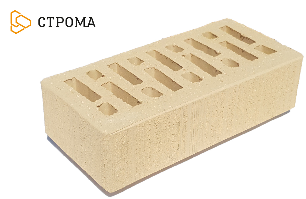 Кирпич лицевой СТРОМА Слоновая кость Бархат