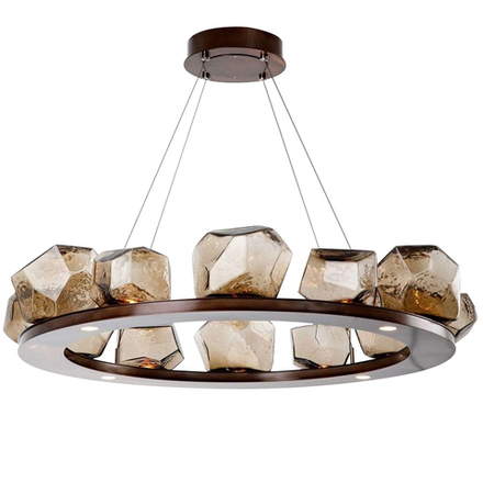 Pendant design lamp Gem Bezel Ring By Levi Wilson from Hammerton Studio