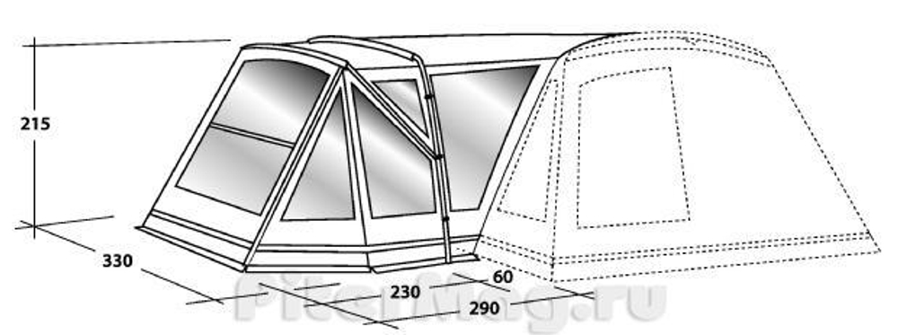 Outwell Illinois 6 Front Awning [110237]