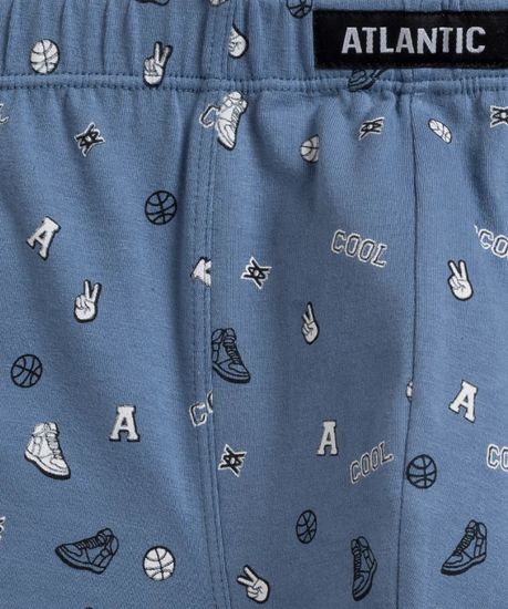 Трусы мужские боксеры (3шт), Atlantic 3MH-188,светлый хаки + черный + голубой