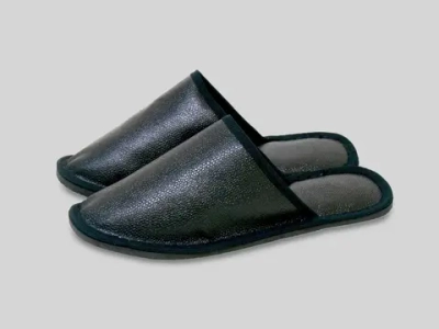 Тапочки домашние мужские «Classic», верх-кожзаменитель, подклад-бязь, окантовка-тесьма, 40р