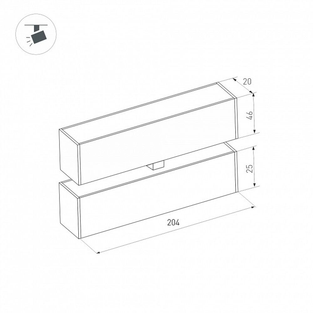 Накладной светильник Arlight MAG-25 34235